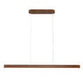 31" Wooden Linear Pendant Light LED Pendant Light Dimmable Pool Table Island Lights Modern Linear Chandeliers for Dining Room Kitchen Ceiling Pendant Lamp for Dining Room Kitchen Island Natural