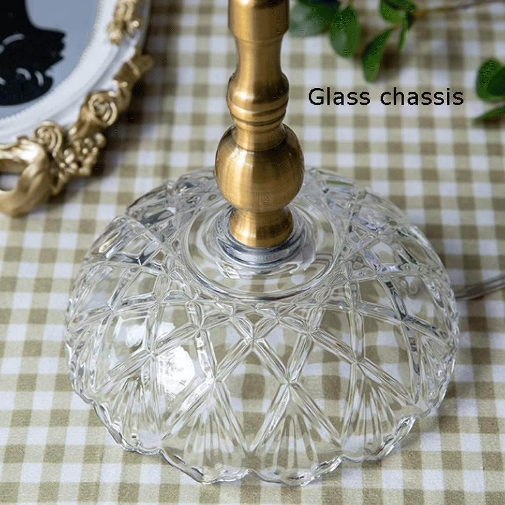 Table Lamp Retro LED Table Lamp, Velvet Fabric Lampshade Desk Lamp with Beaded Tassel Design, Bedroom Bedside Decoration Reading Lamp Home (Color : Dimming)