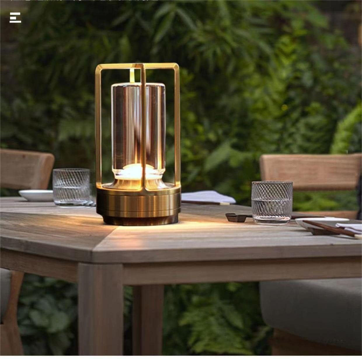 HAPYGI Portable Metal Table Lamp for Indoor/Outdoor,Rechargeable Cordless LED Lamp, 3-Colour Infinitely Dimming Battery Powered Small Desk Lamp, Restaurant/Bedroom/Bar/Coffee/Camping Light (Black)