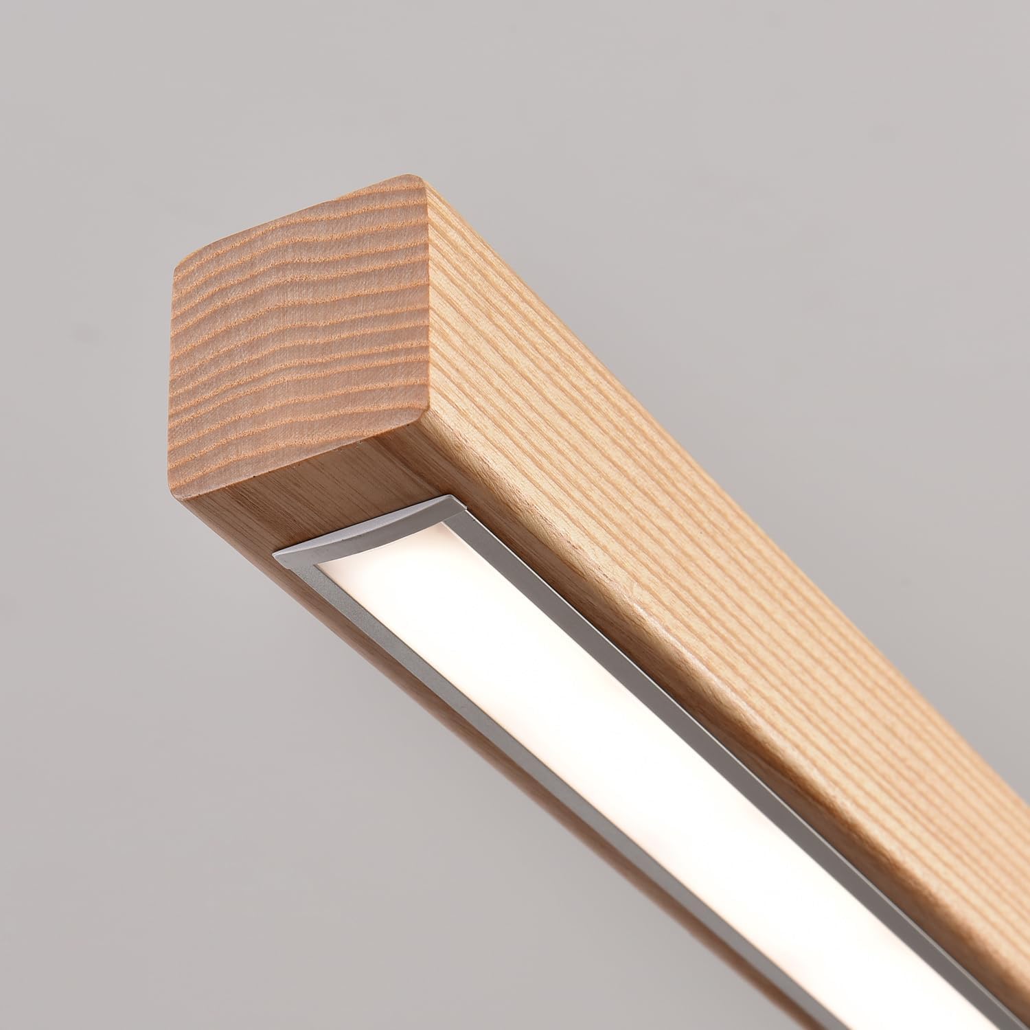 31" Wooden Linear Pendant Light LED Pendant Light Dimmable Pool Table Island Lights Modern Linear Chandeliers for Dining Room Kitchen Ceiling Pendant Lamp for Dining Room Kitchen Island Natural