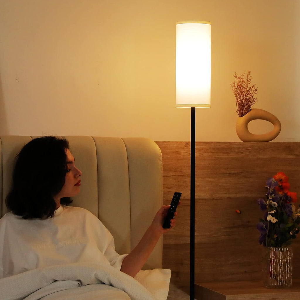 64 Inch Floor Lamp, Stepless Dimmable with Remote, 9W Bulb for Home Office