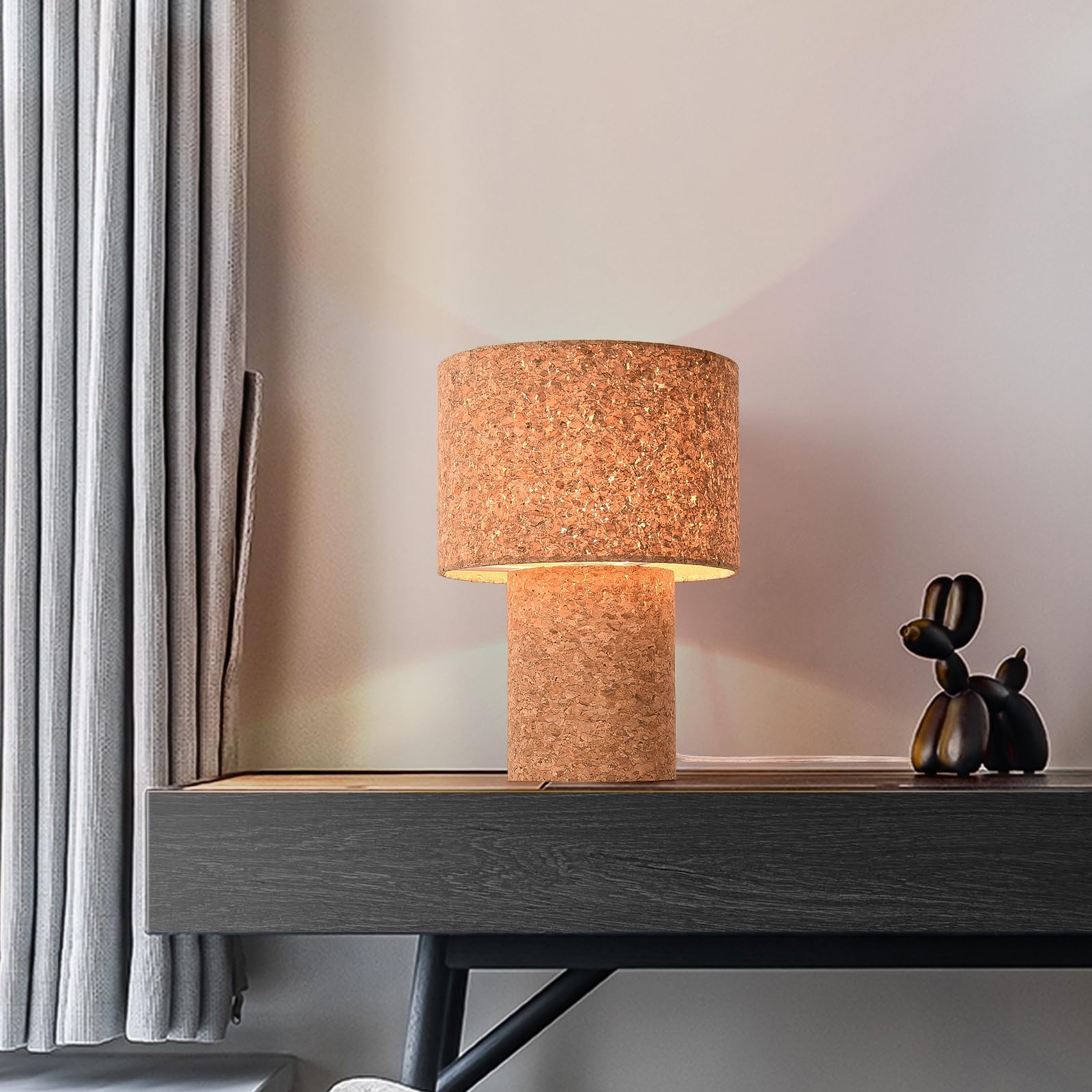 Brass Gold Small Bedside Lamp, Scalloped Shade Table Lamp for Bedroom Living Room