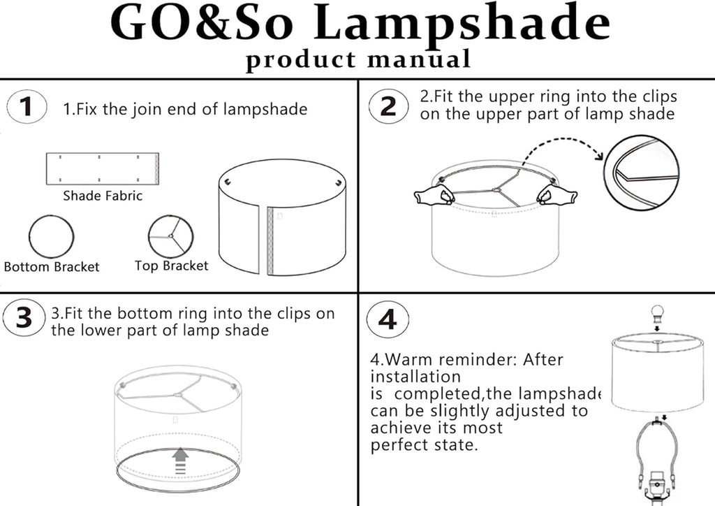 GOSO Tall Drum Velvet Black Lamp Shades Set of 2- Lampshades for Table Lamps-10 * 10 * 10 inch (Spider) Small Drum Shade-Modern Lampshade-DIY Shade-Replacement,Easy Assembly-Handcraft-Rustic