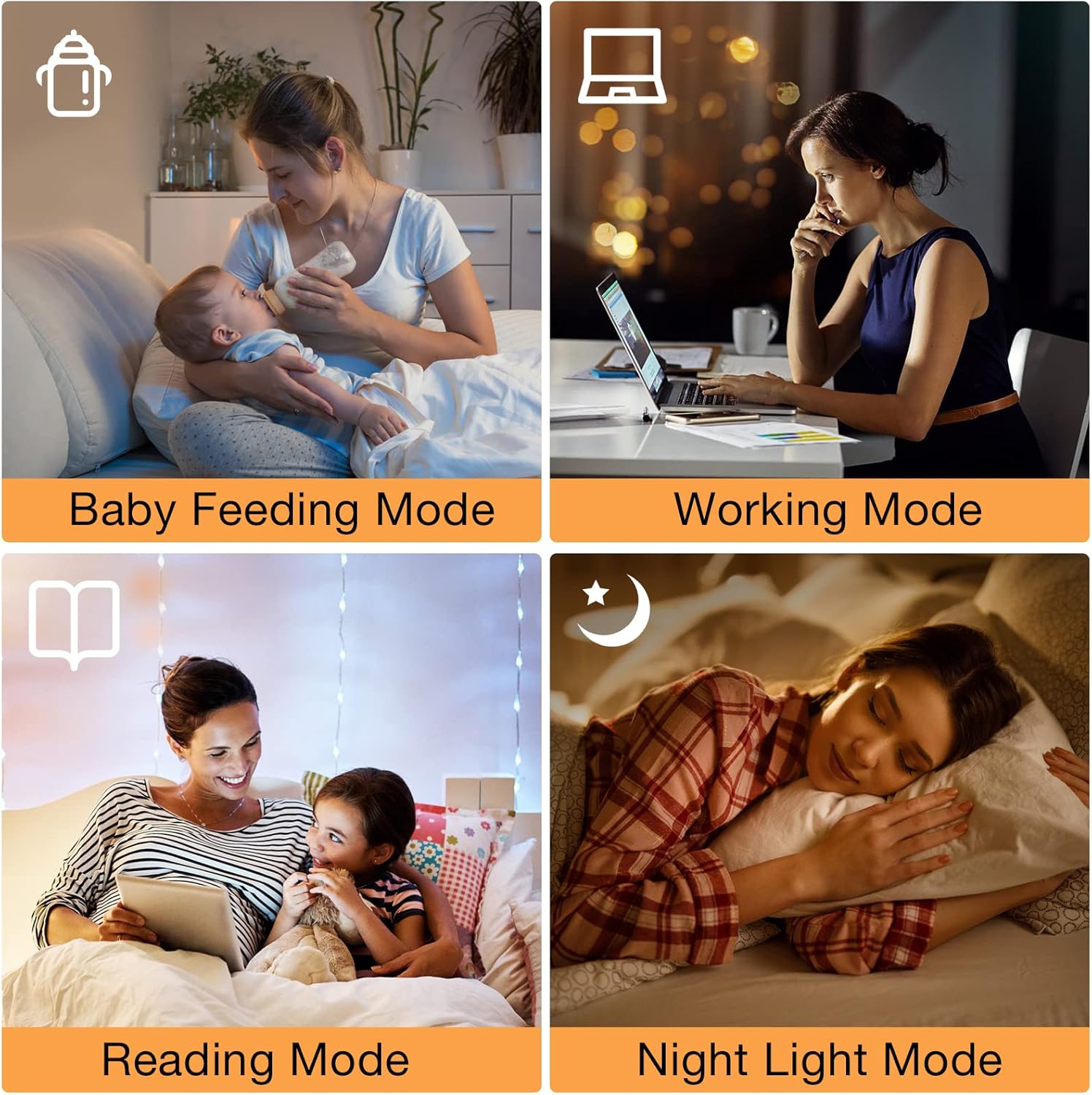 64 Inch Floor Lamp, Stepless Dimmable with Remote, 9W Bulb for Home Office
