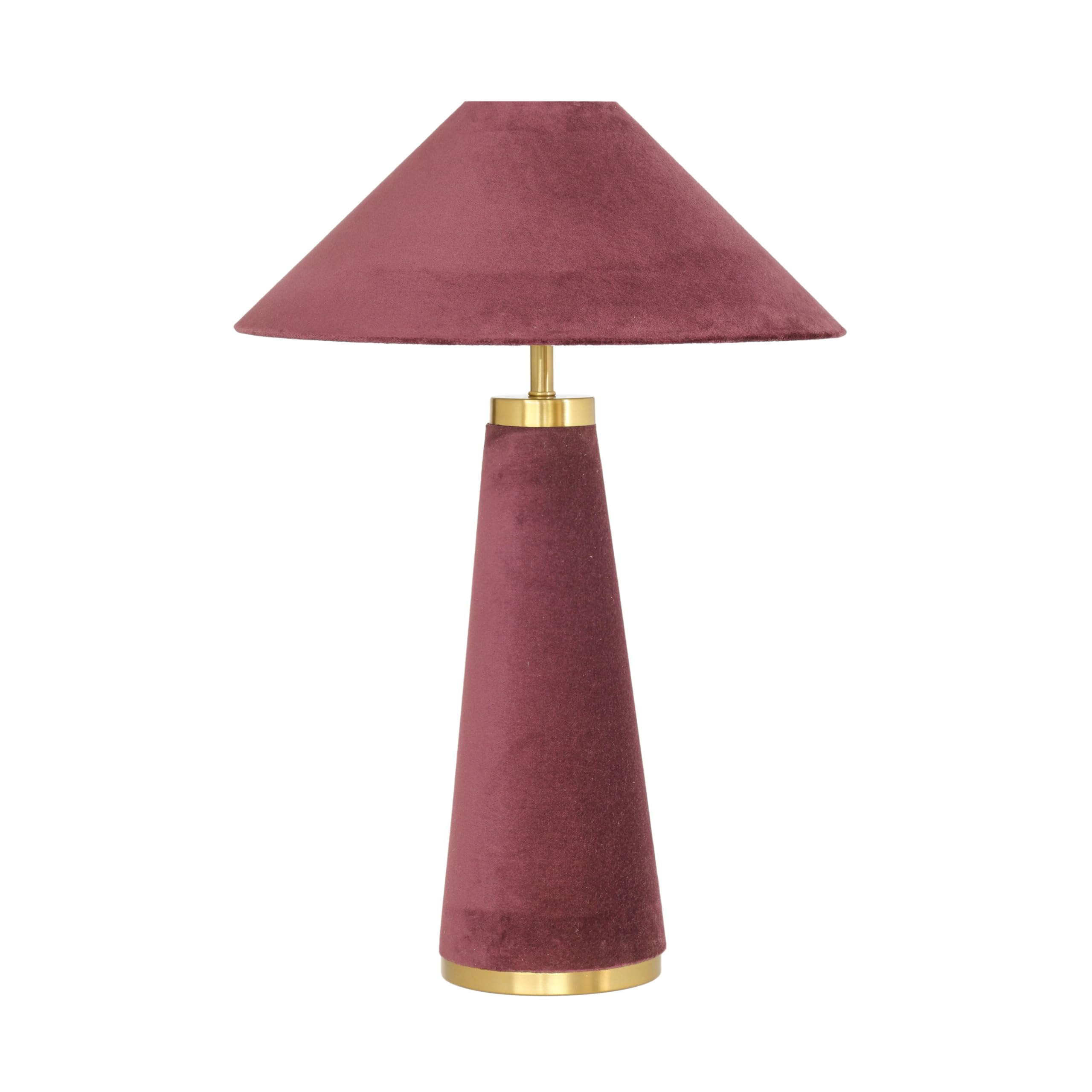 Tov Furniture Graham Chocolate Brown Velvet Table Lamp