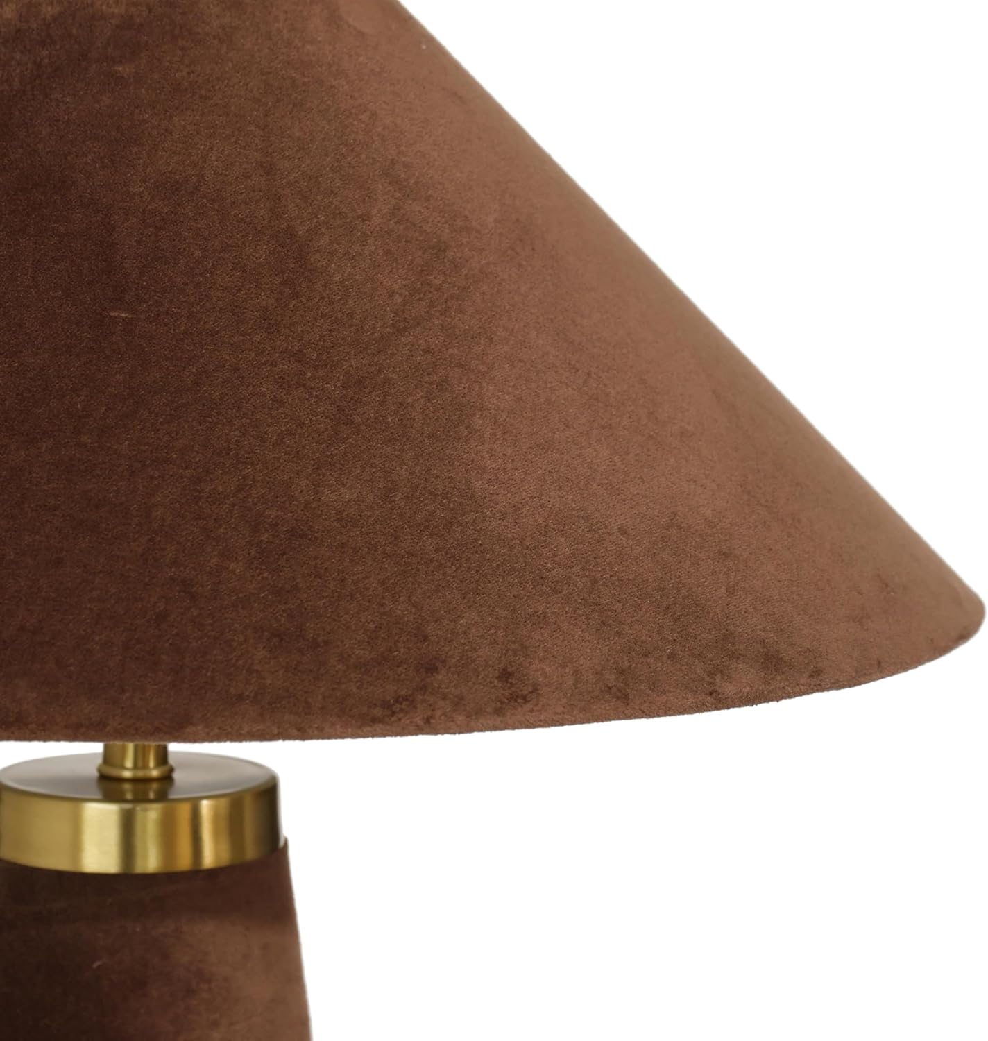 Tov Furniture Graham Chocolate Brown Velvet Table Lamp